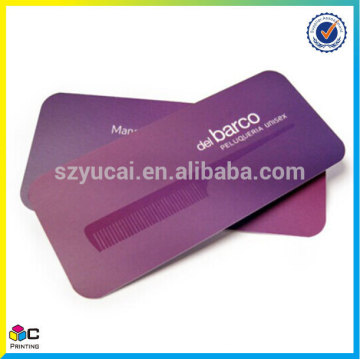 Hight quality and good price die cut round Corner business cards